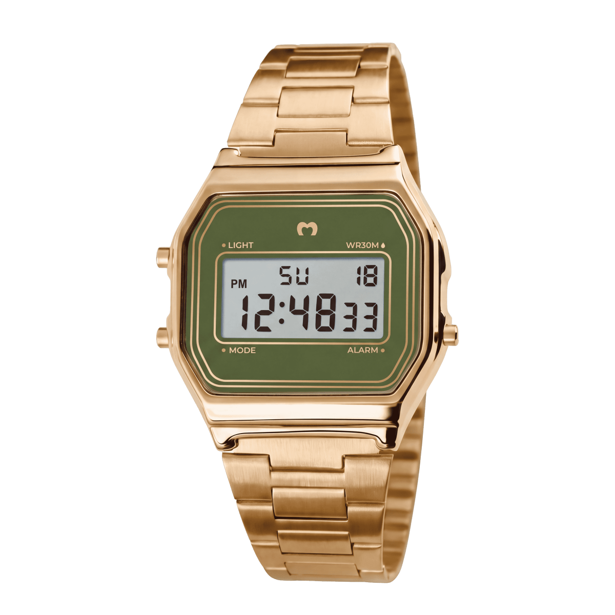 Reloj Digital Vintage ~ Gold-Olive - LePetiteMarie