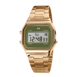 Reloj Digital Vintage ~ Gold-Olive