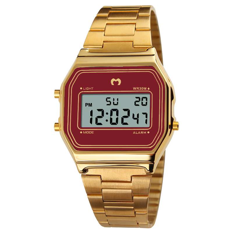 Reloj Digital Vintage ~ Gold-Red - LePetiteMarie