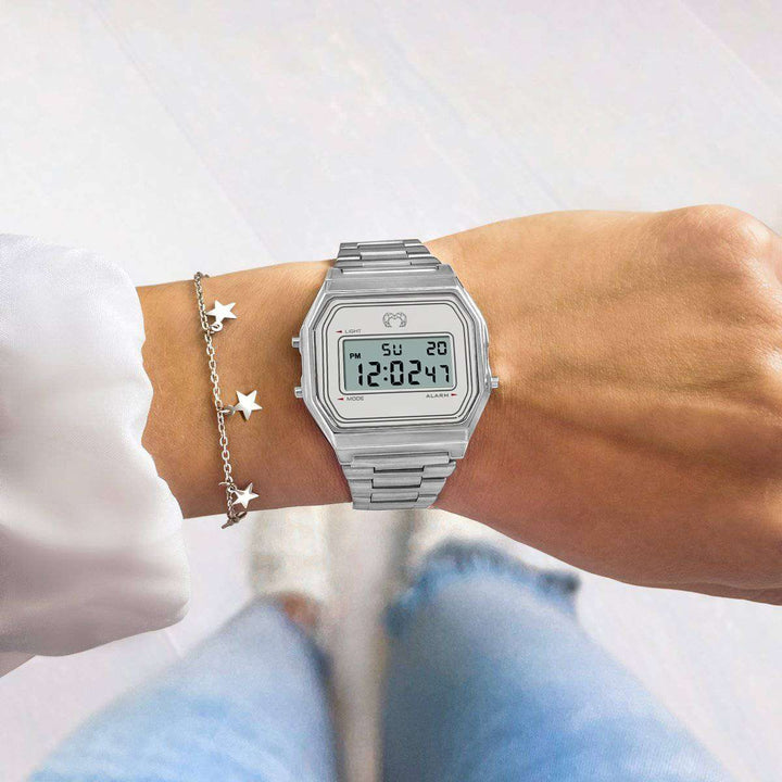 Reloj Digital Vintage ~ Plata