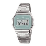 Reloj Digital Vintage ~ Silver-Azul Cielo