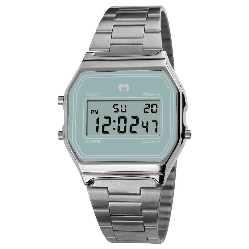 Reloj Digital Vintage ~ Silver-Azul Cielo - LePetiteMarie