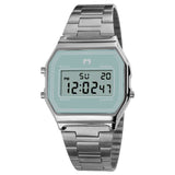 Reloj Digital Vintage ~ Silver-Azul Cielo
