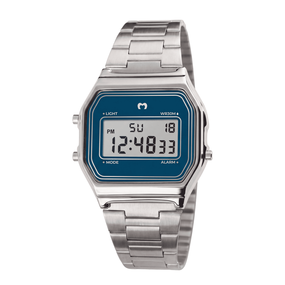 Reloj Digital Vintage ~ Silver-Azul Marino - LePetiteMarie