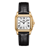 Reloj ~ Europa CUERO Gold-White