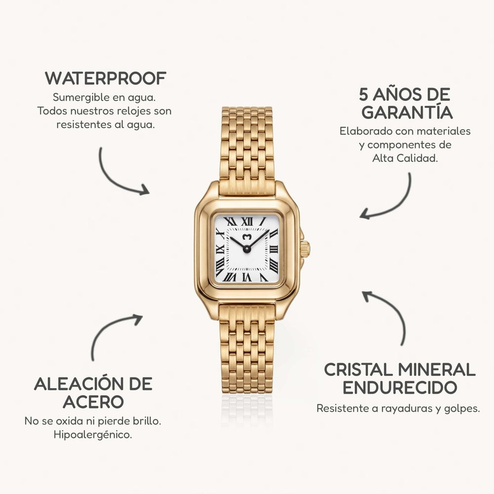 Reloj ~ Europa Gold-White