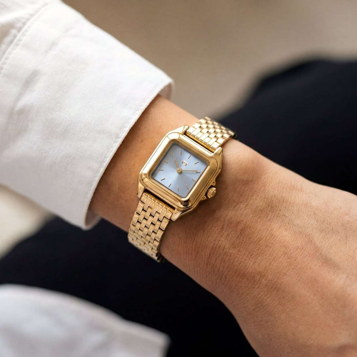 Reloj ~ Hampton Gold-Blue