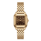 Reloj ~ Hampton Gold-Brown