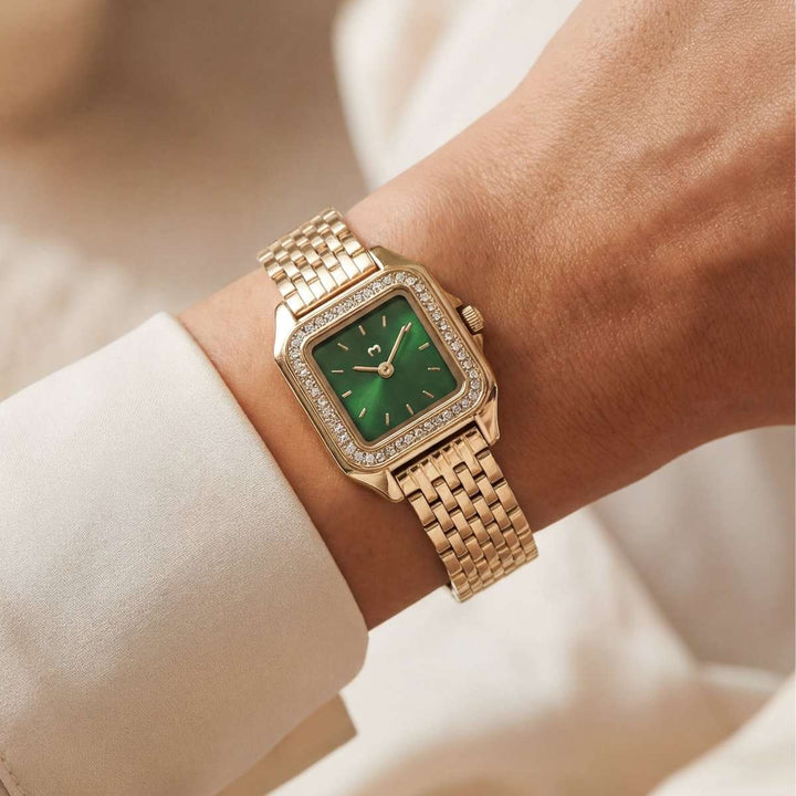 Relógio ~ Hampton Lux Gold-Green