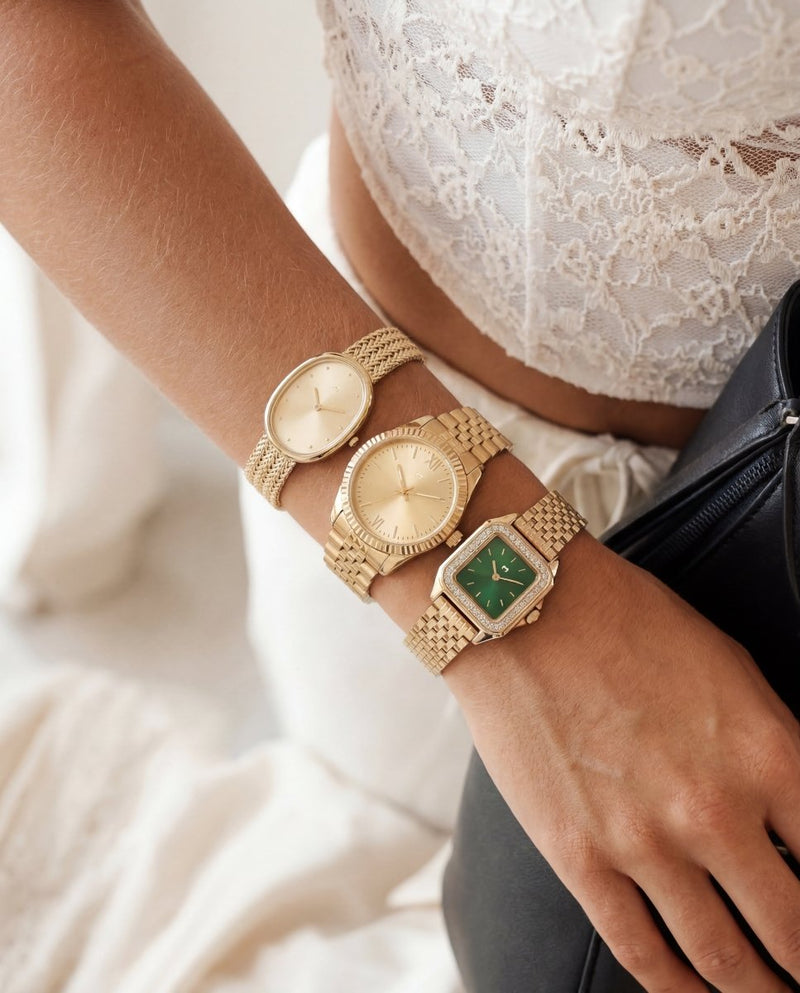 Reloj ~ Hampton Lux Gold - Green - LePetiteMarie