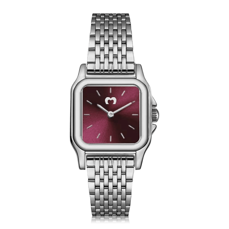 Reloj ~ Hampton Silver - Garnet - LePetiteMarie