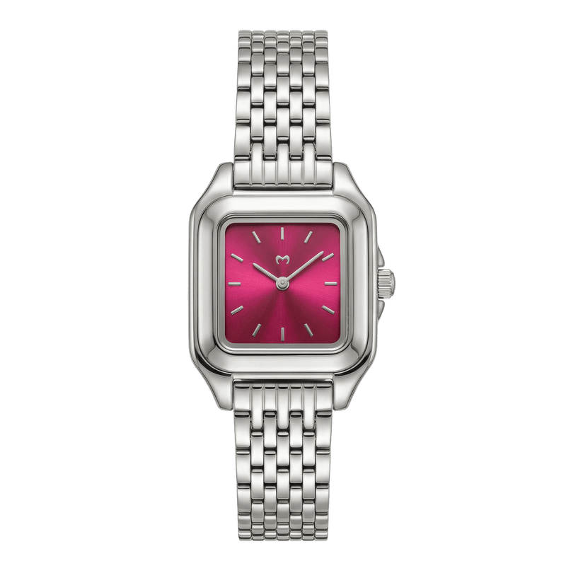 Reloj ~ Hampton Silver - Garnet - LePetiteMarie