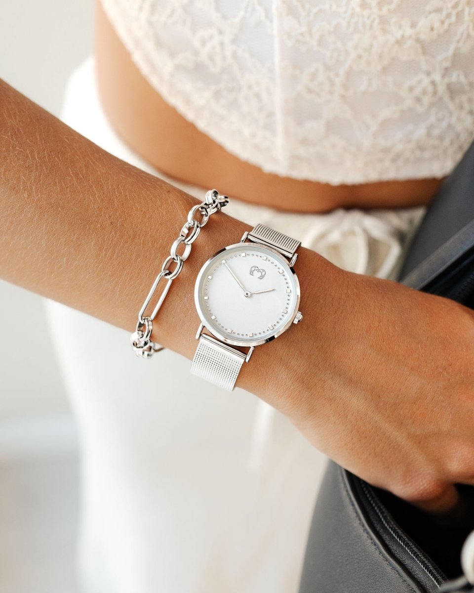 Reloj Juliet ~ SilverWhite - LePetiteMarie