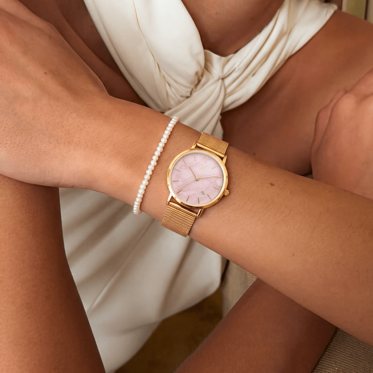 Reloj Petite Marie ~ Gold-Pink - LePetiteMarie
