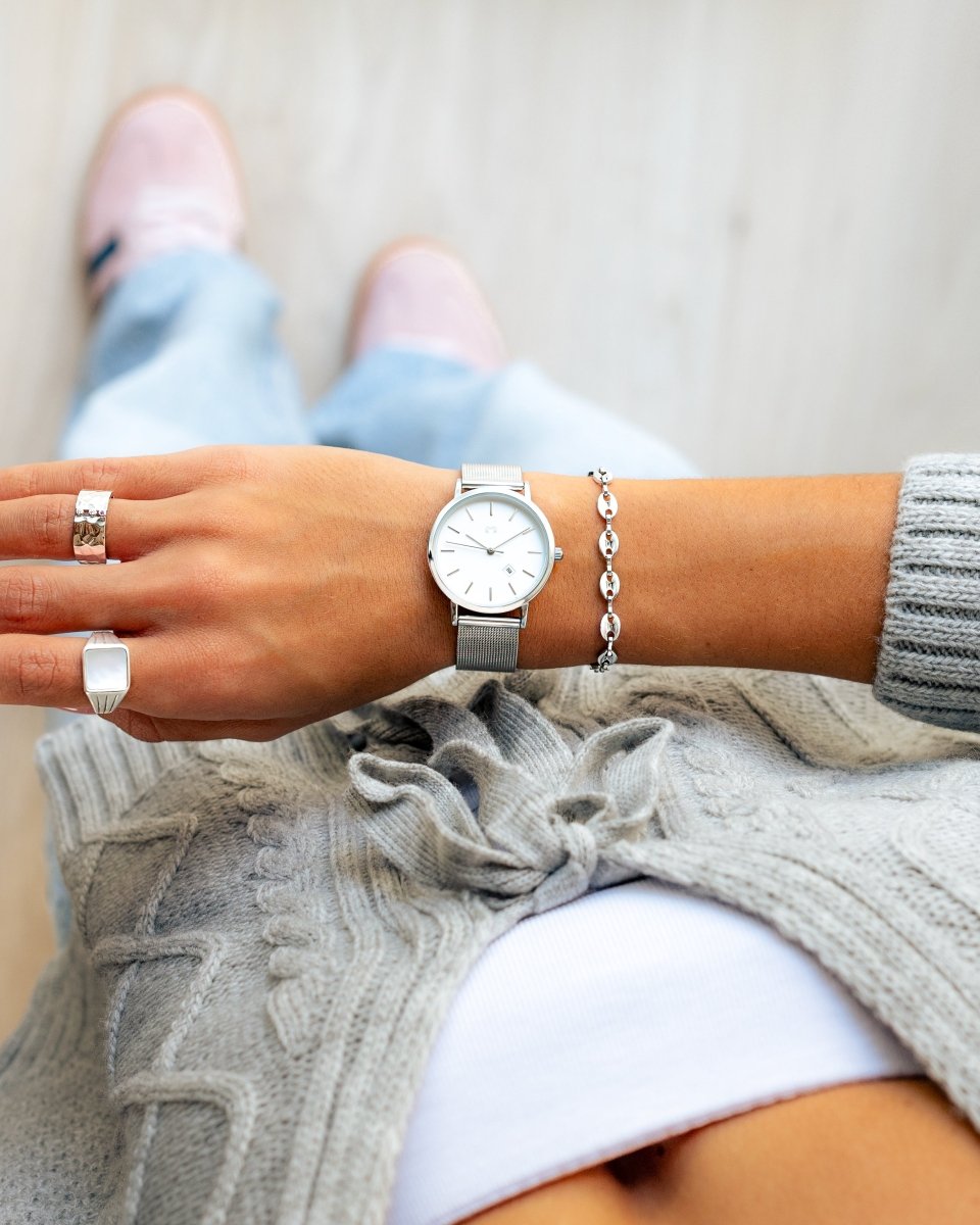 Reloj Petite Marie ~ SilverWhite - LePetiteMarie