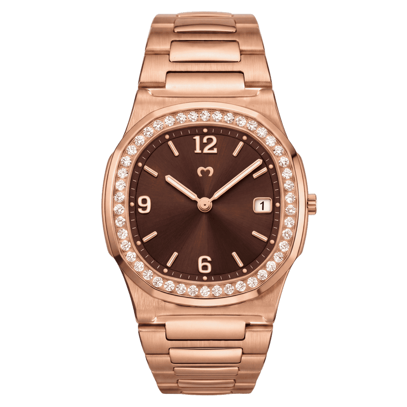 Reloj Prestige ~ Rose Gold-Brown