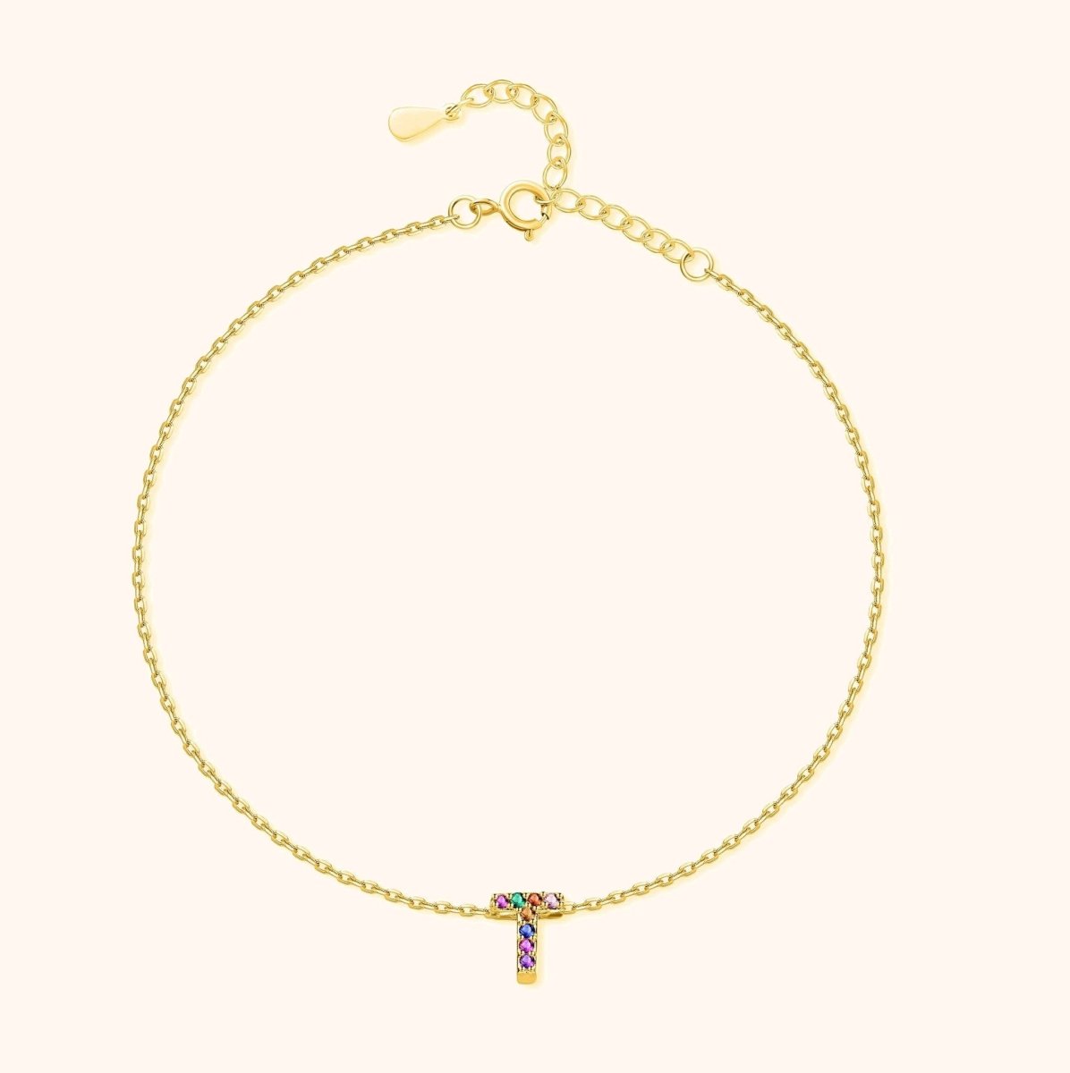 Tobillera Inicial Irisada - LePetiteMarie