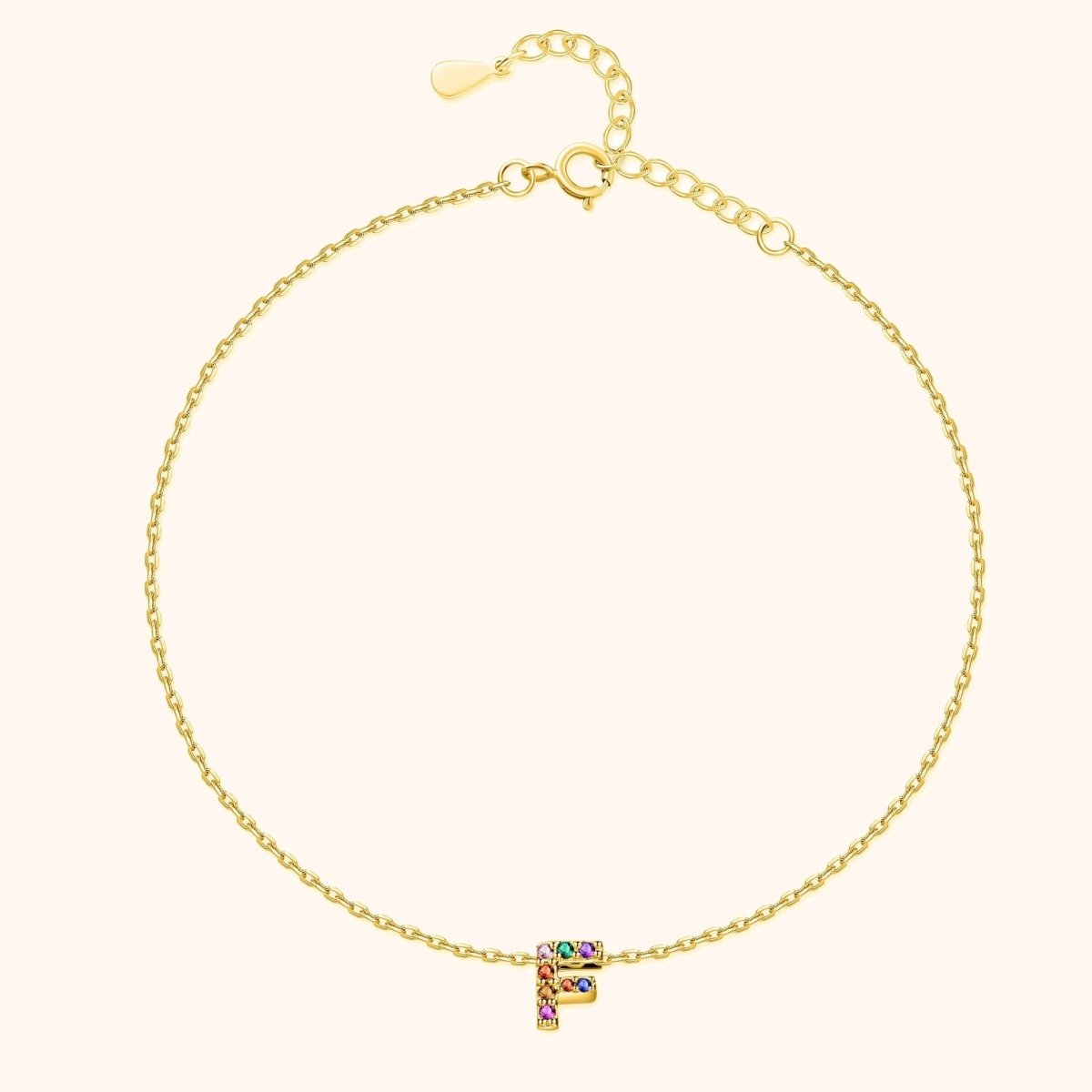 Tobillera Inicial Irisada - LePetiteMarie