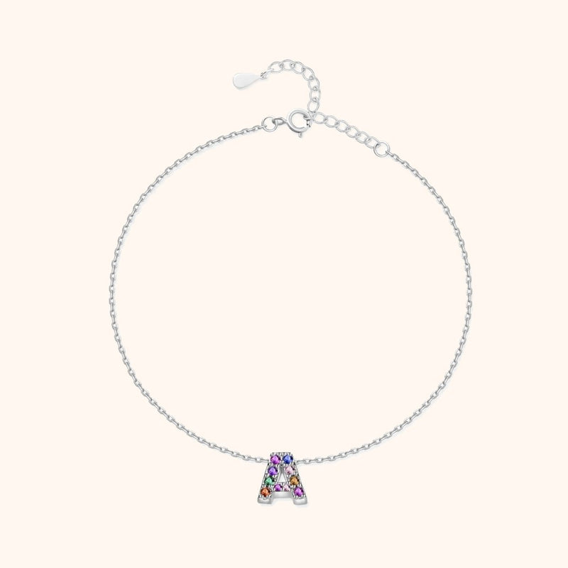 Tobillera Inicial Irisada - LePetiteMarie