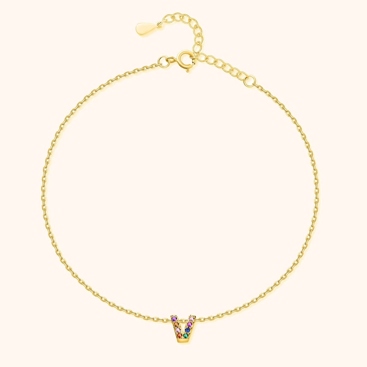 Tobillera Inicial Irisada - LePetiteMarie