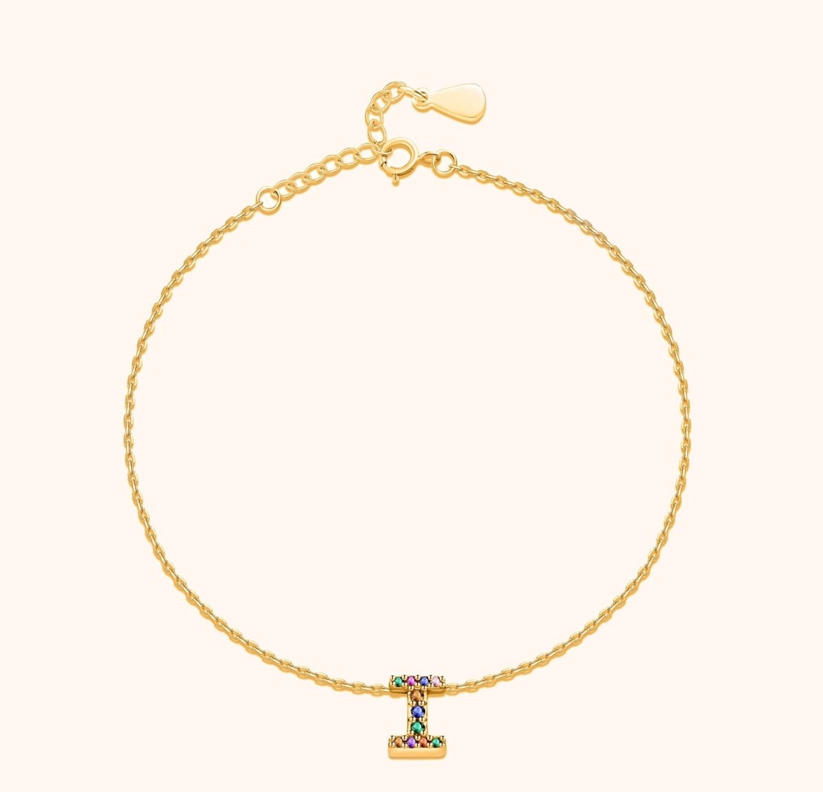 Tobillera Inicial Irisada - LePetiteMarie