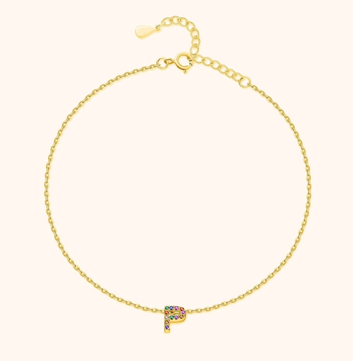 Tobillera Inicial Irisada - LePetiteMarie