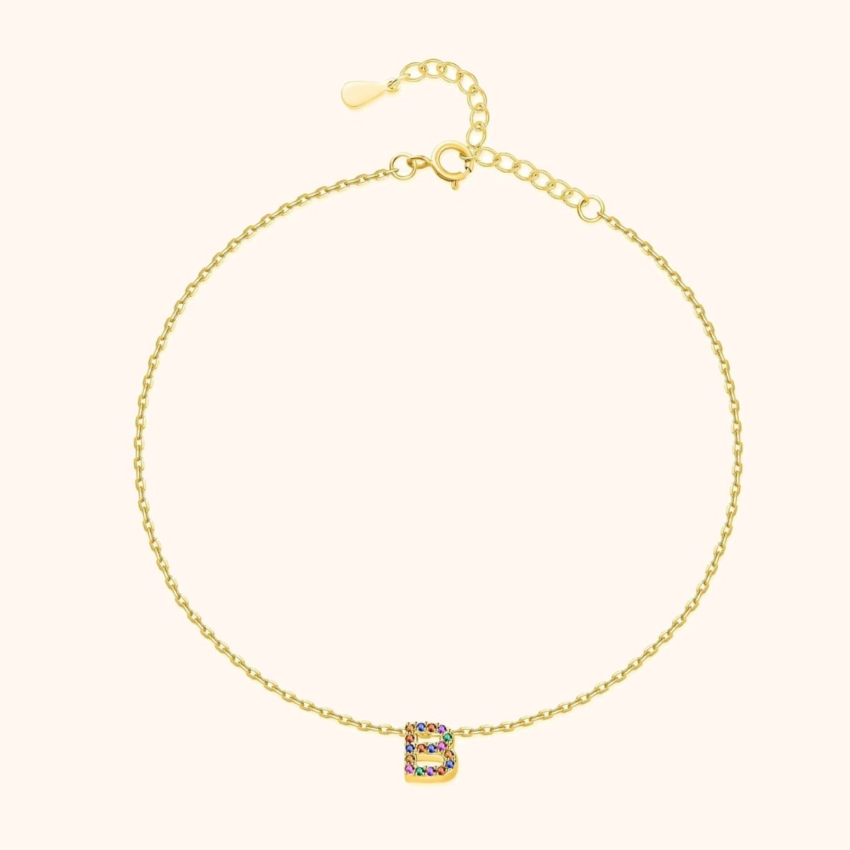 Tobillera Inicial Irisada - LePetiteMarie