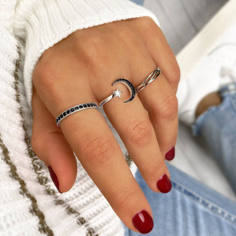 Anillo Circonitas Negras - LePetiteMarie