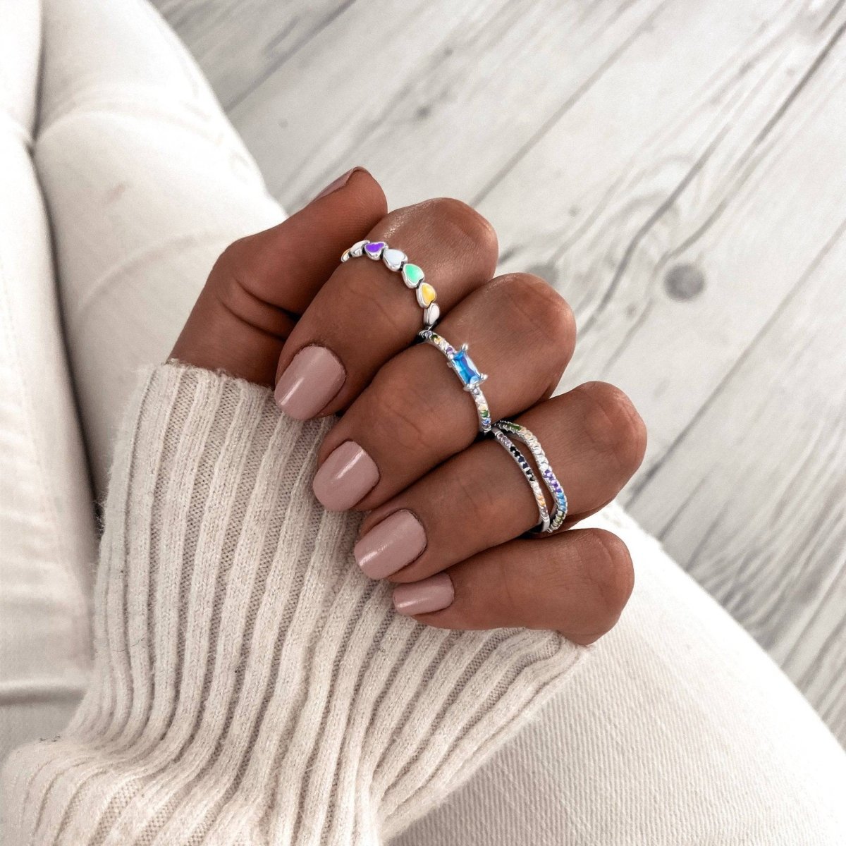 Anillo Colorful Hearts - LePetiteMarie