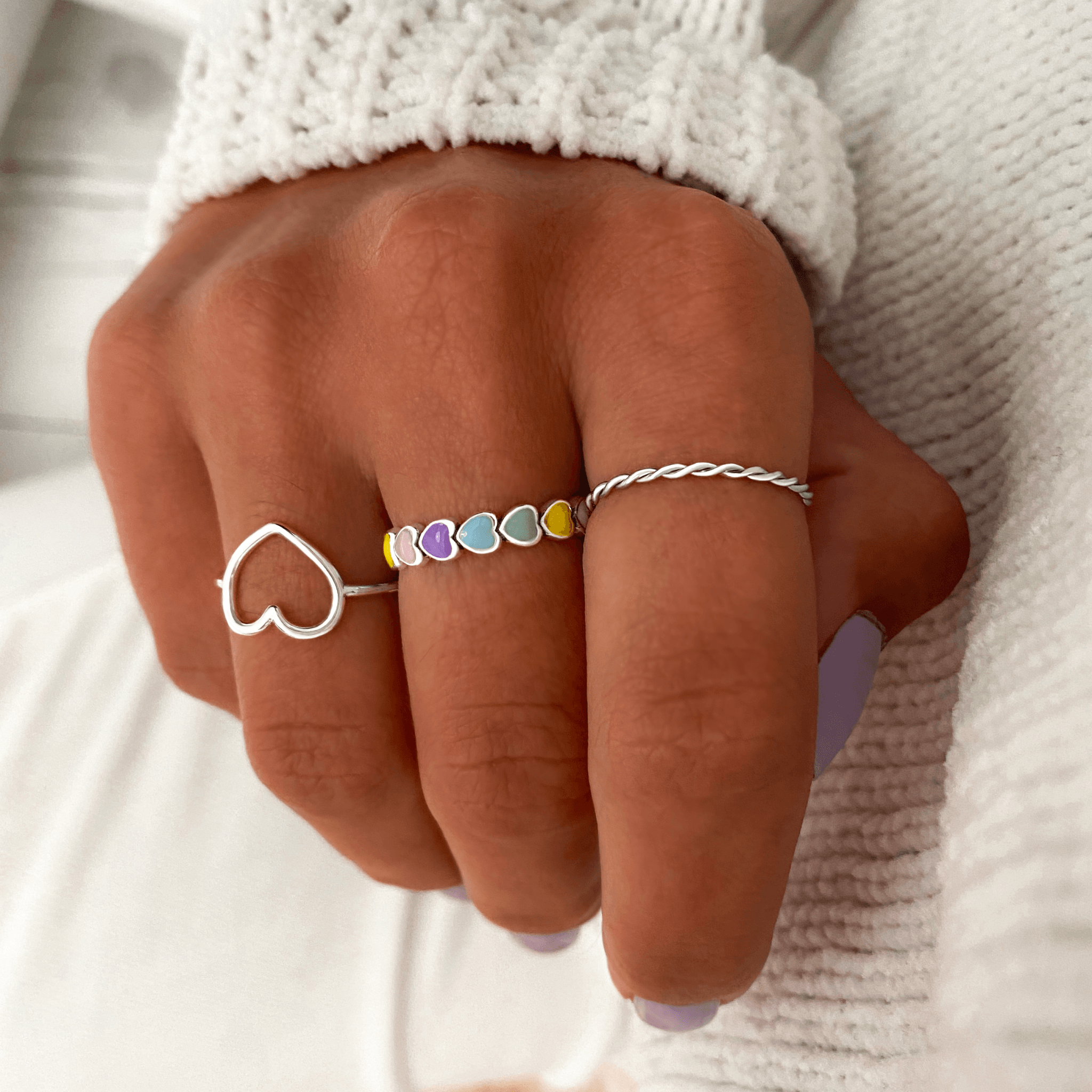 Anillo "Colorful Hearts" - LePetiteMarie