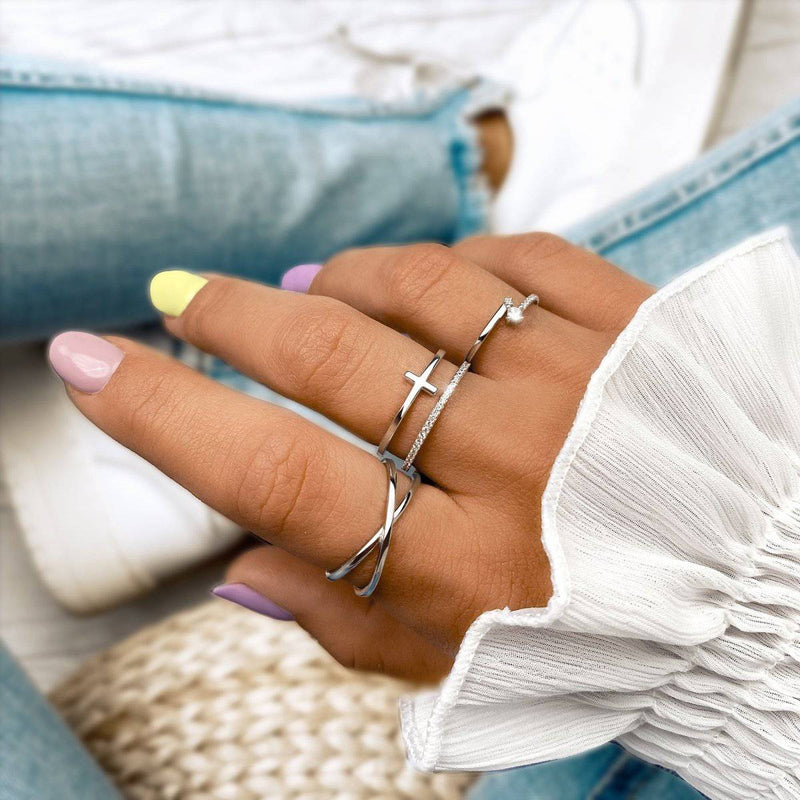 Anillo Doble Cruzada - LePetiteMarie
