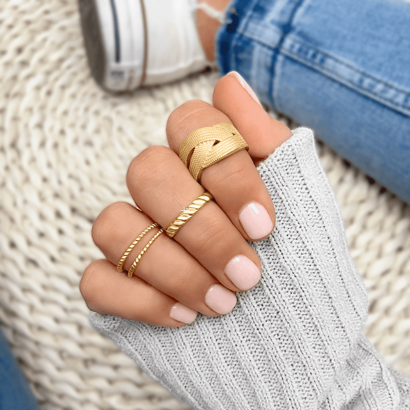 Anillo Líneas Trenzadas - LePetiteMarie
