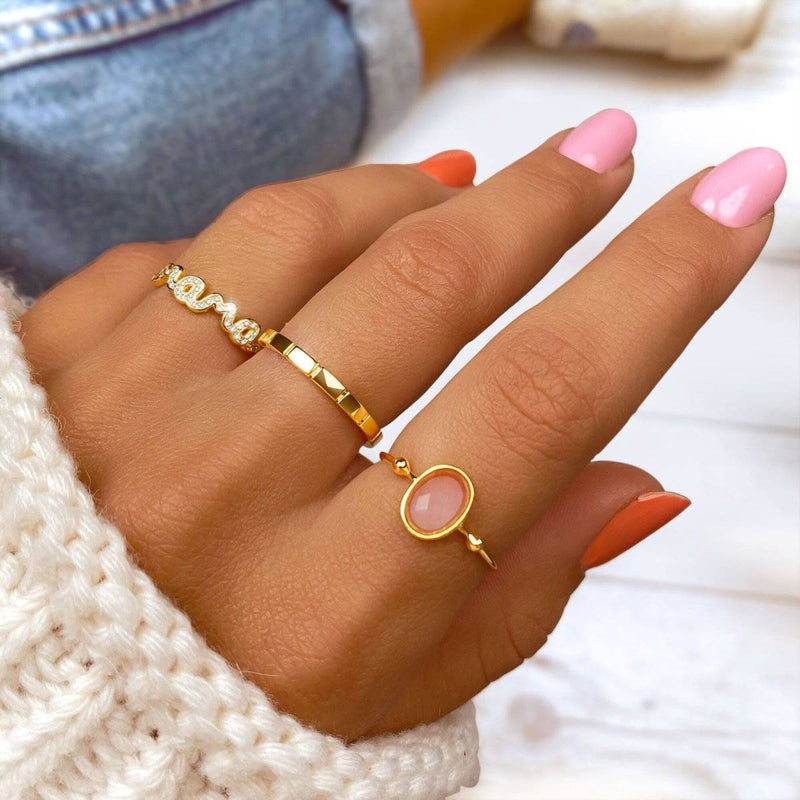 Anillo Rosa Brillo - LePetiteMarie