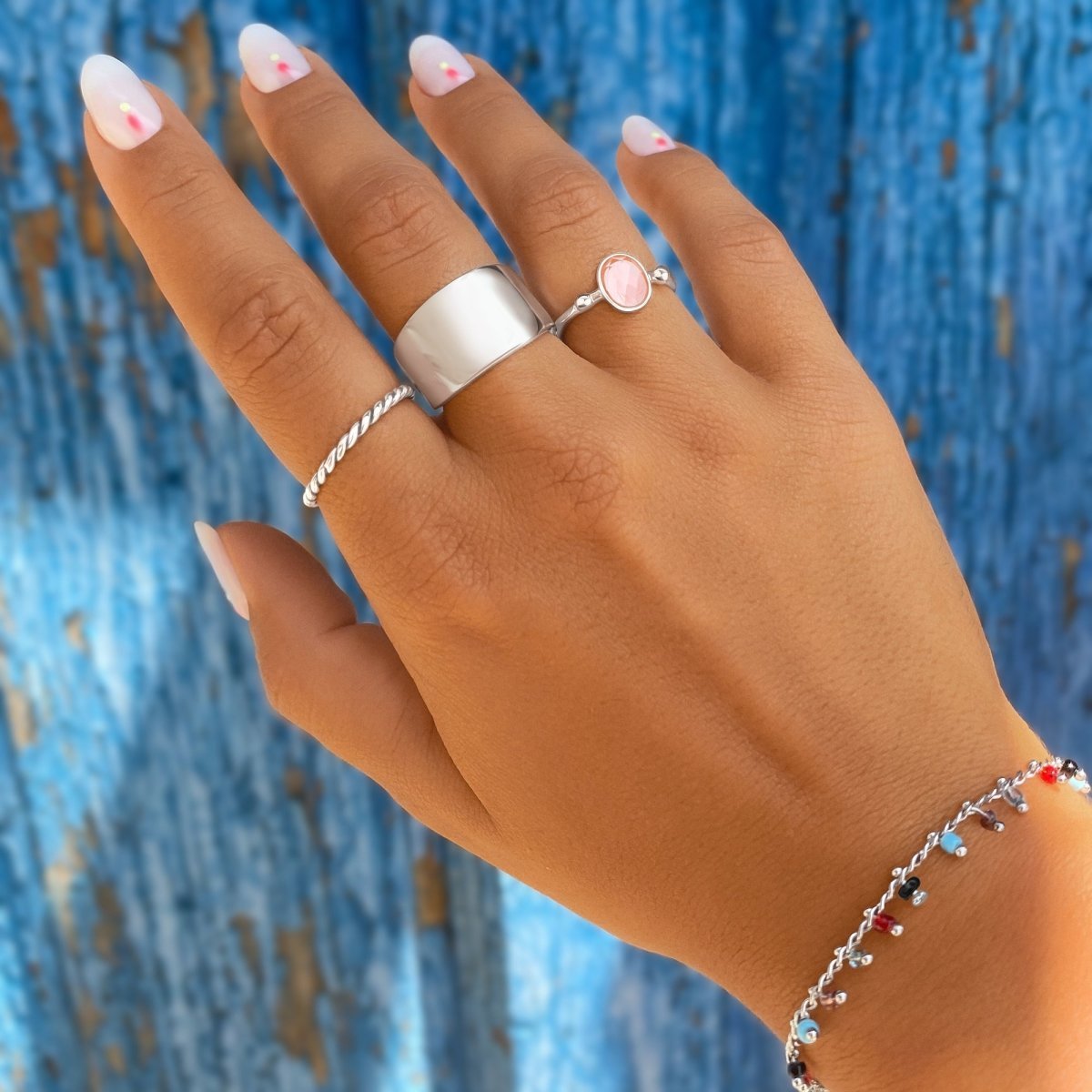 Anillo Rosa Brillo - LePetiteMarie