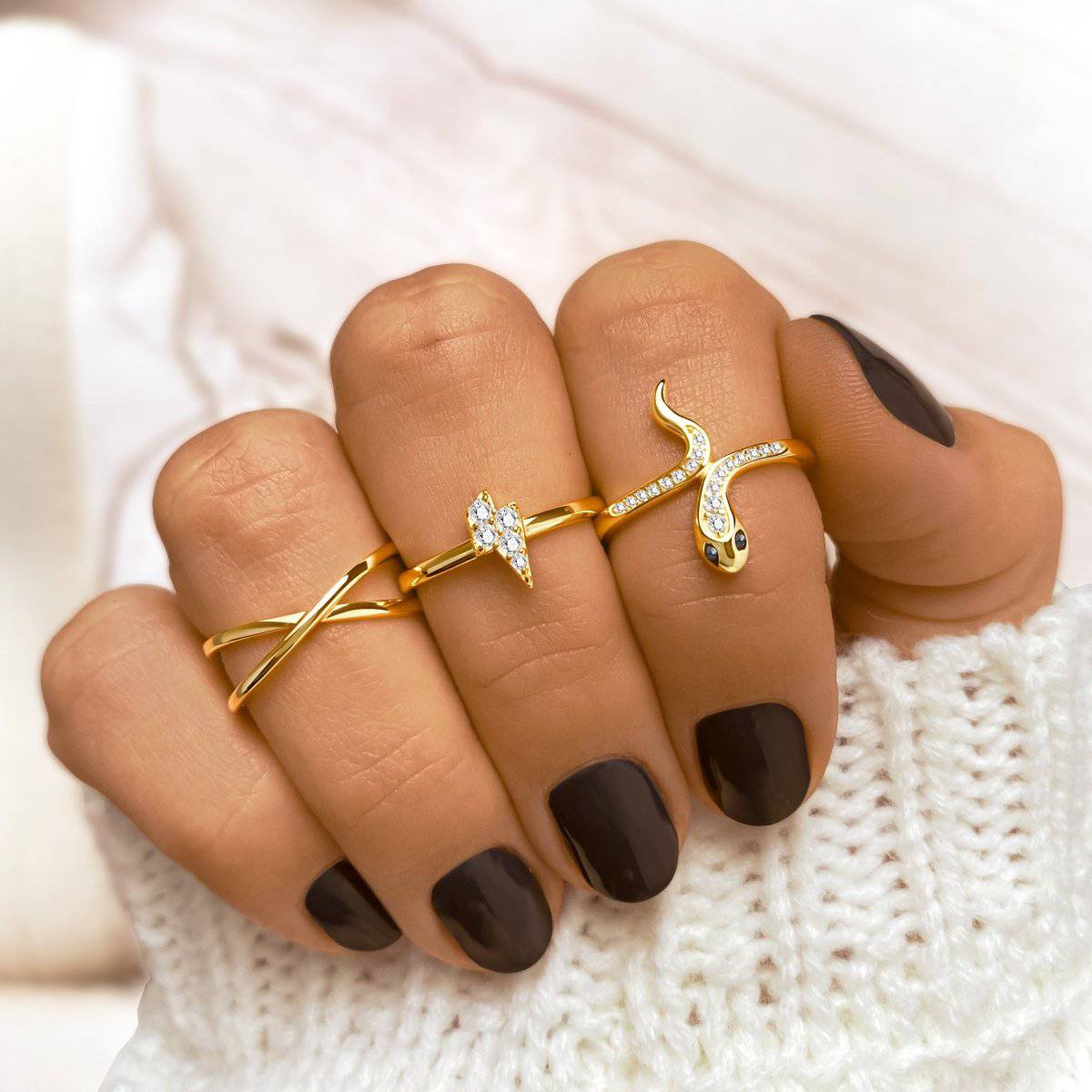 Anillo "Serpiente Brillante" - LePetiteMarie