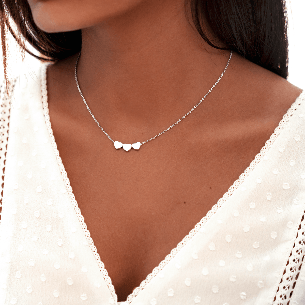 Collar 3 Corazones - LePetiteMarie