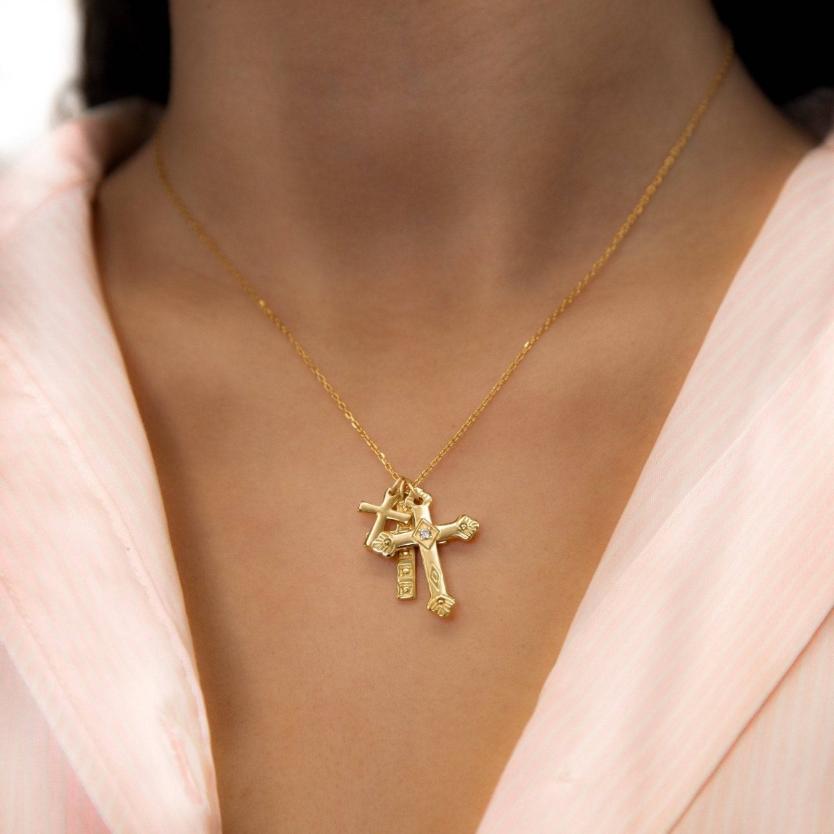 Collar 3 Cruces - LePetiteMarie