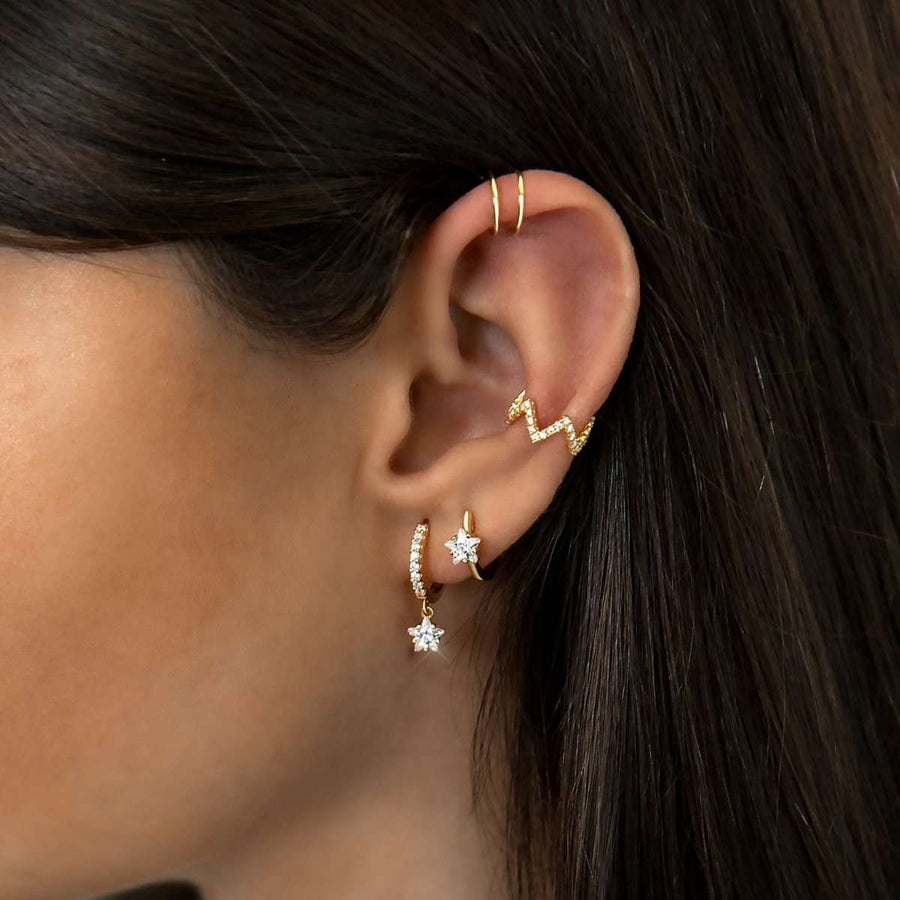 Pendiente Ear Cuff - Flashy - LePetiteMarie · puesto