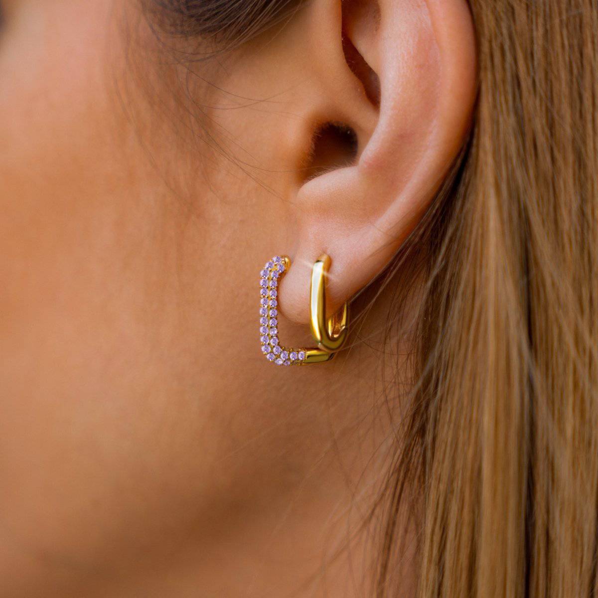 Pendientes Enganche Brillante - LePetiteMarie