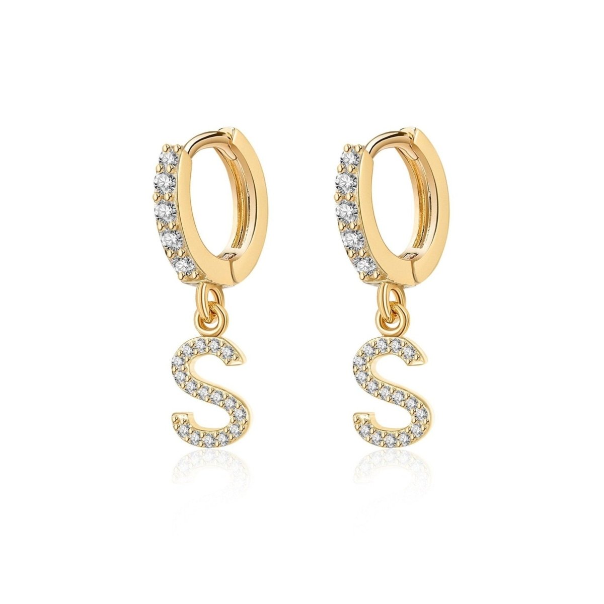 Pendientes Inicial Hoops - LePetiteMarie