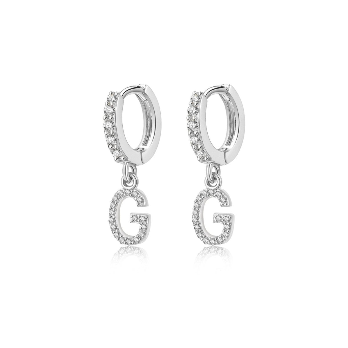 Pendientes Inicial Hoops - LePetiteMarie
