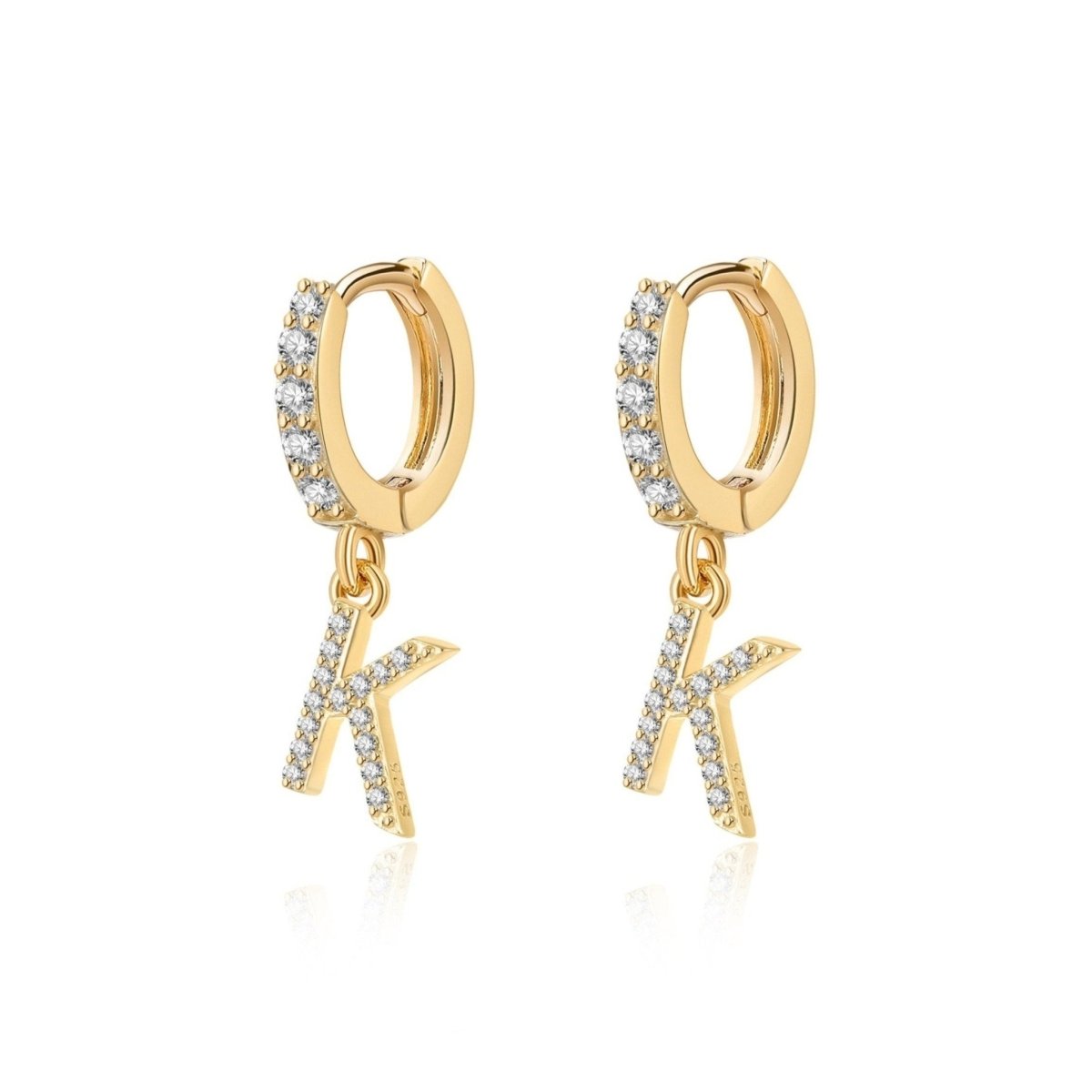 Pendientes Inicial Hoops - LePetiteMarie