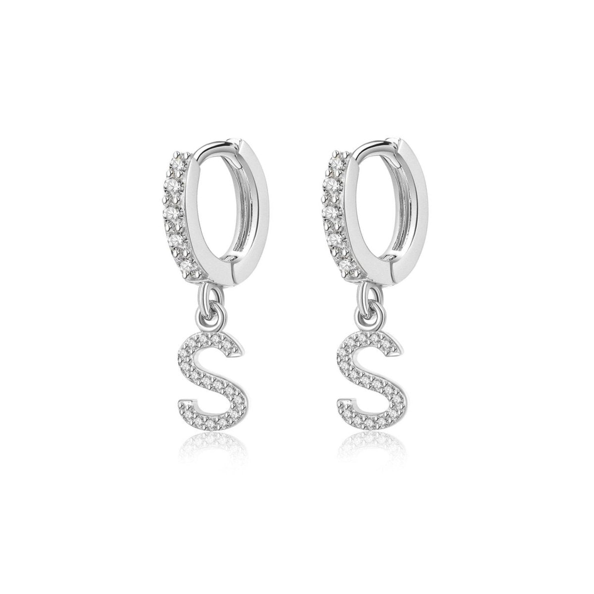 Pendientes Inicial Hoops - LePetiteMarie
