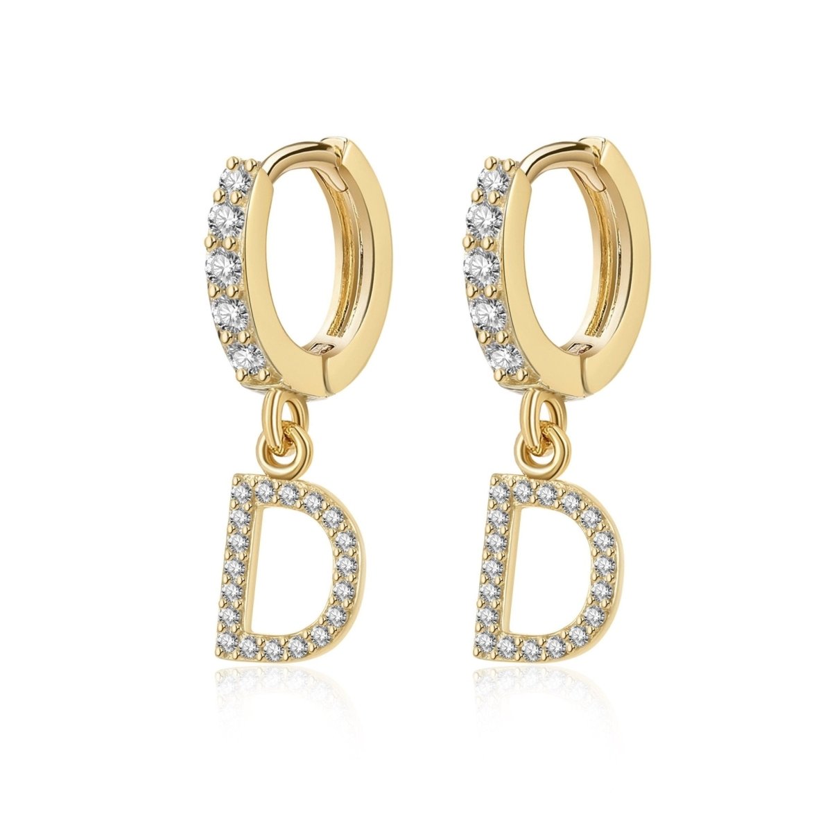 Pendientes Inicial Hoops - LePetiteMarie
