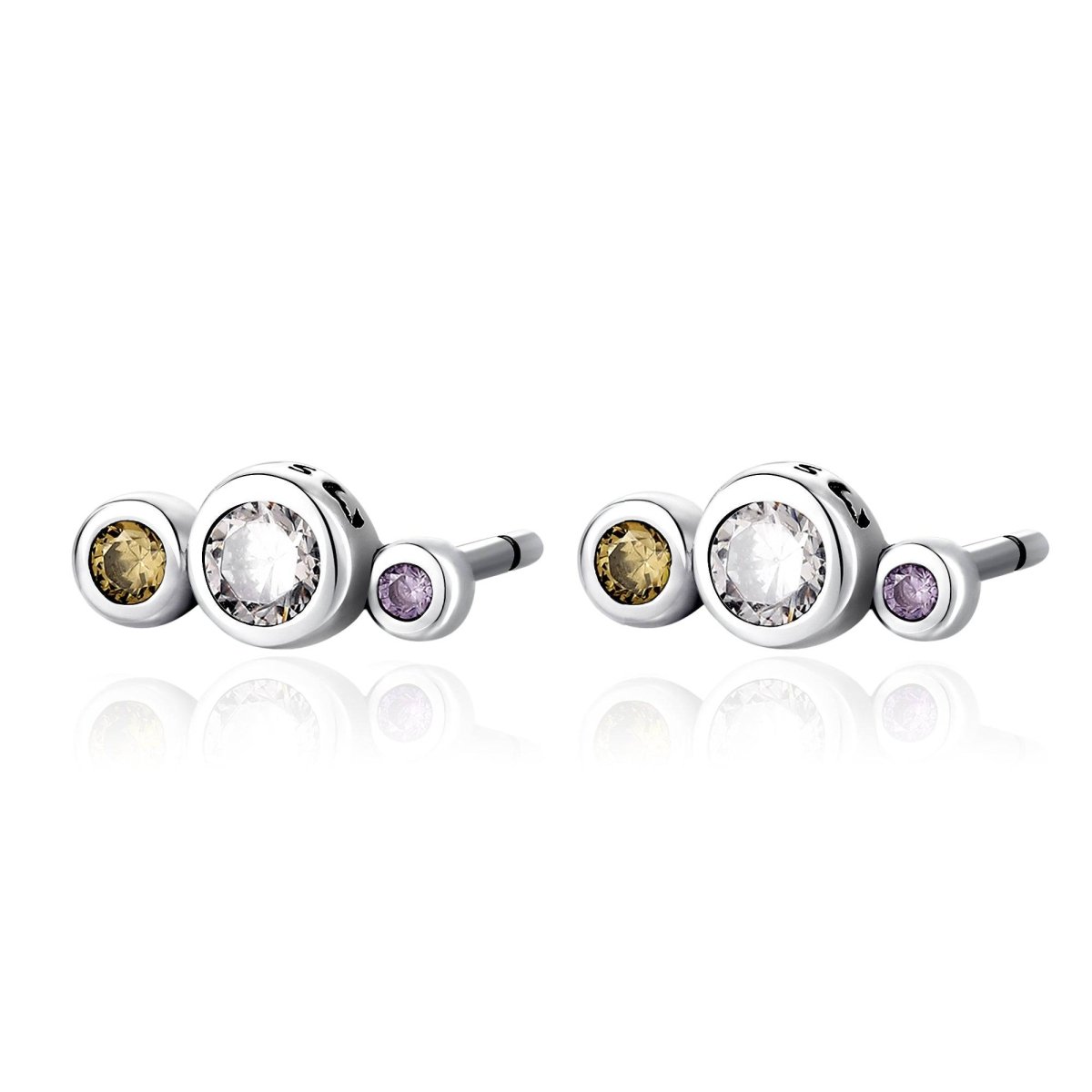 Pendientes Tres Brillantes - LePetiteMarie