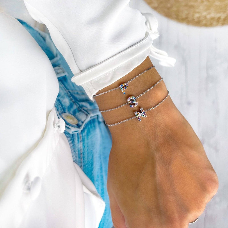 Pulsera Shinny Inicial - LePetiteMarie